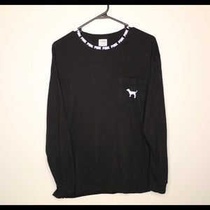 Women’s Pink Victoria’s Secret Brand Long Sleeve Shirt